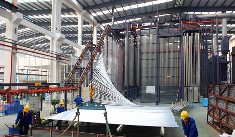 德赢VWIN集团铝合金型材粉末喷涂生产线